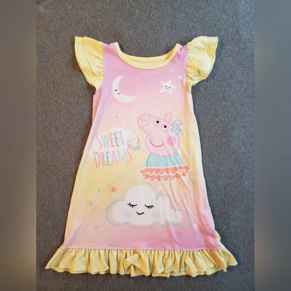 Peppa Pig Pajamas Peppa Pig 2t Girlsnonbinary Pink And Yellow